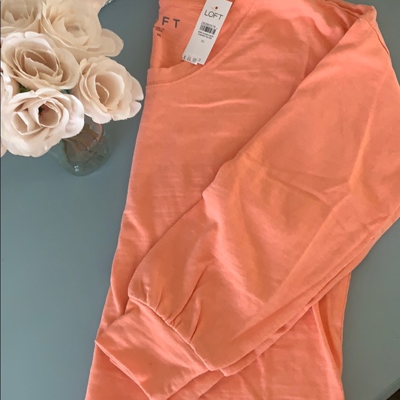 LOFT Sweaters - Loft coral cotton sweatshirt